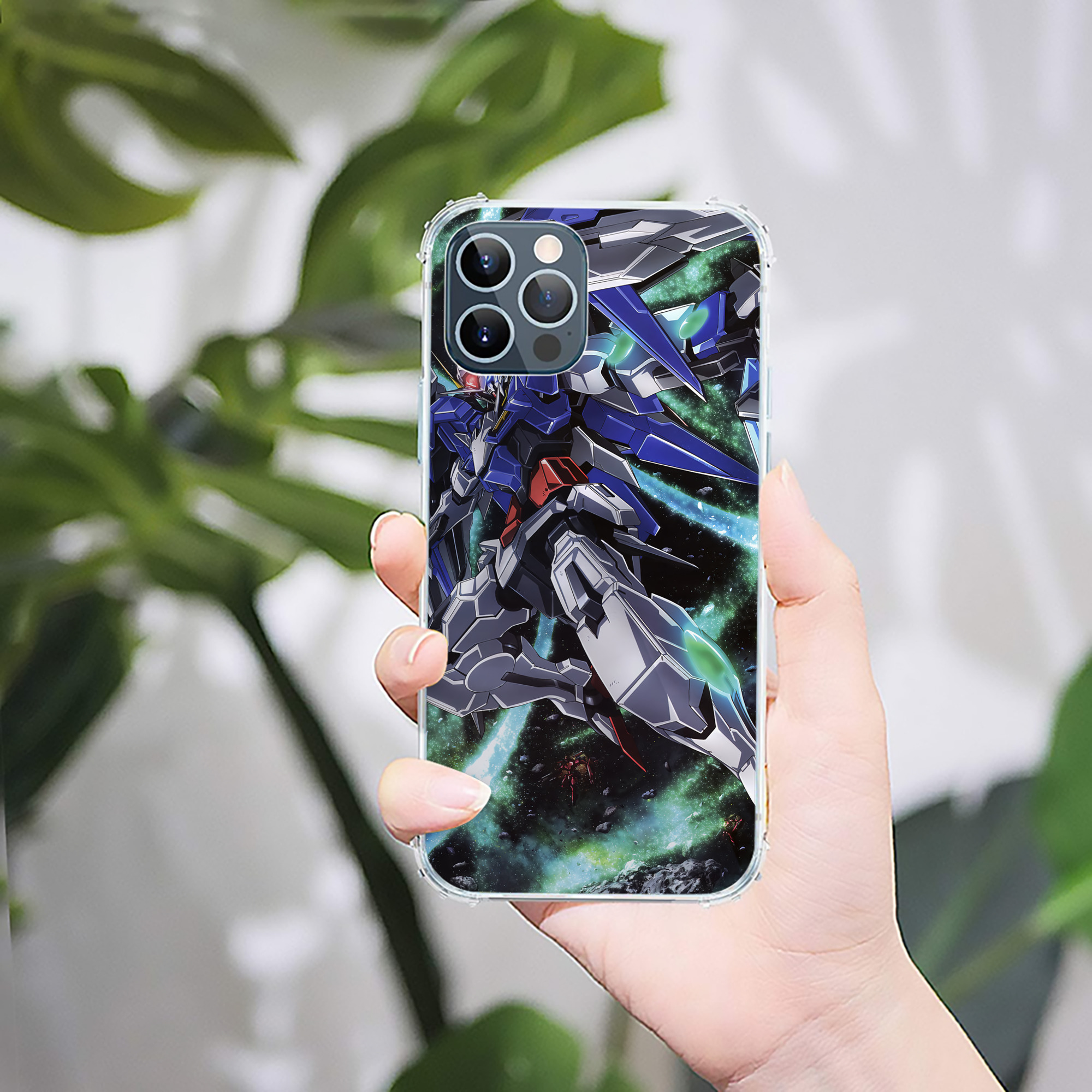 （画像用） 機動戦士ガンダム Mobile Suit Gundam 【iPhone 12シリーズ対応】透明スマホケース（クリアソフトケース）